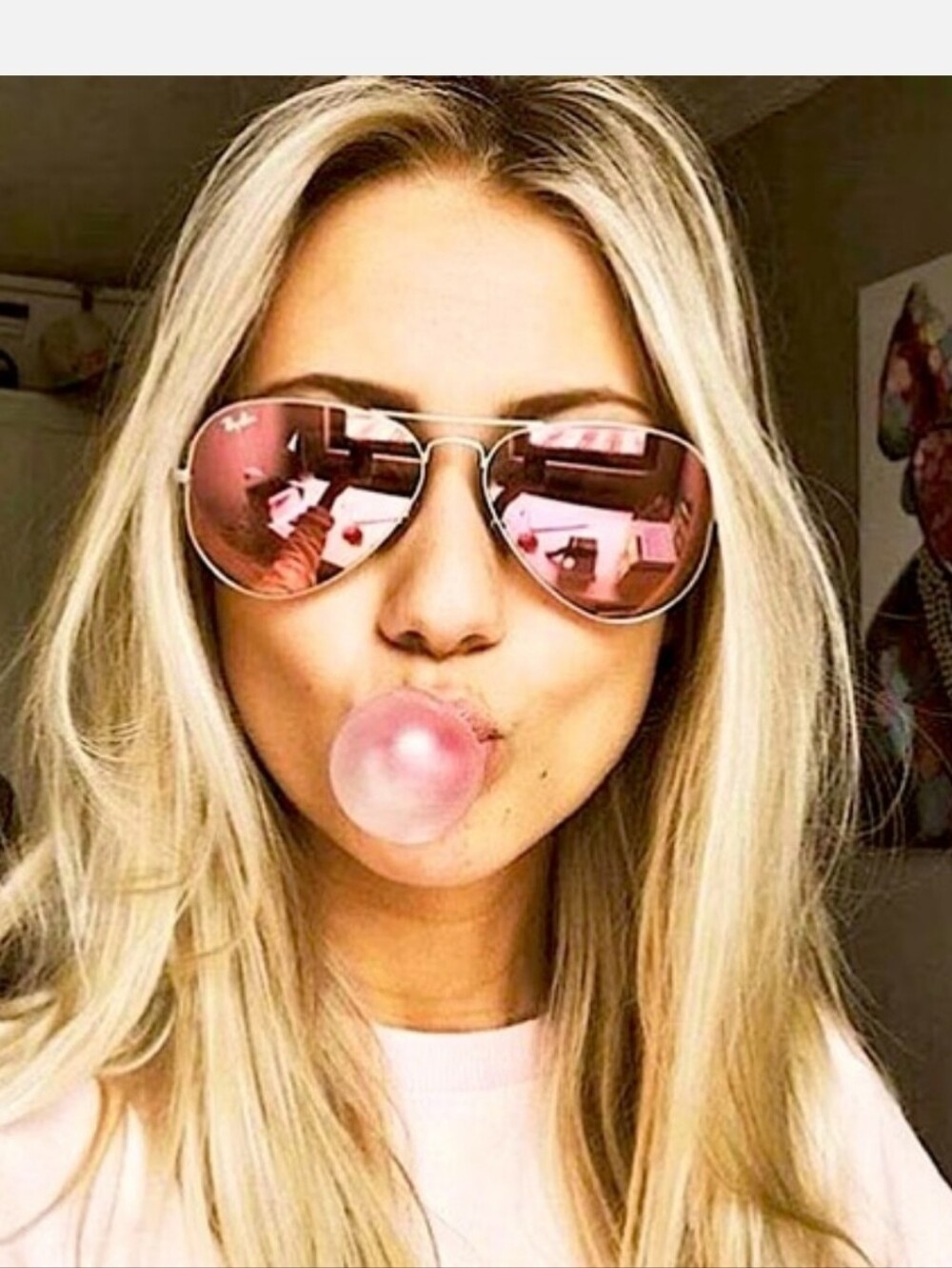 Ray Ban RB3025 Flash Pink Lens Mirrored Aviator Large Medal Sunglasses
